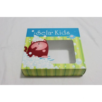 Die-Cut Window Paper Gift Box for Towel Packing